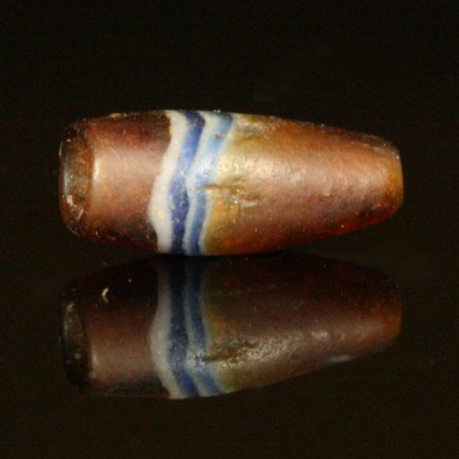 Ancient glass bead, Hellenistic, 3-2 century BC, 361MSAb