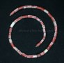 Ancient Roman red glass necklace 229NA