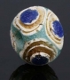 Ancient glass stratified eye bead, Persia