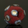 Ancient Roman bead with gold foil mosaic eye 284EA