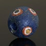 Ancient Roman beads with gold foil mosaic eyes 285EA