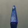 Ancient monochrome glass pendant, pyramidal shaped, 4-3 century BCE, 325MAc