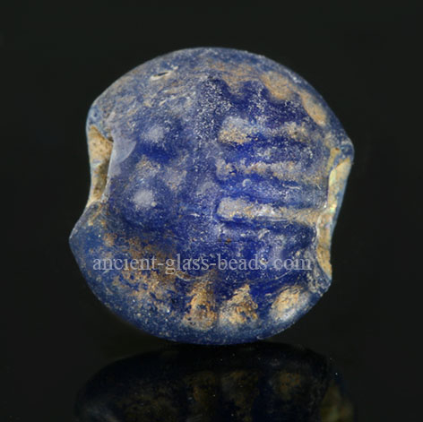 Ancient glass scarab bead